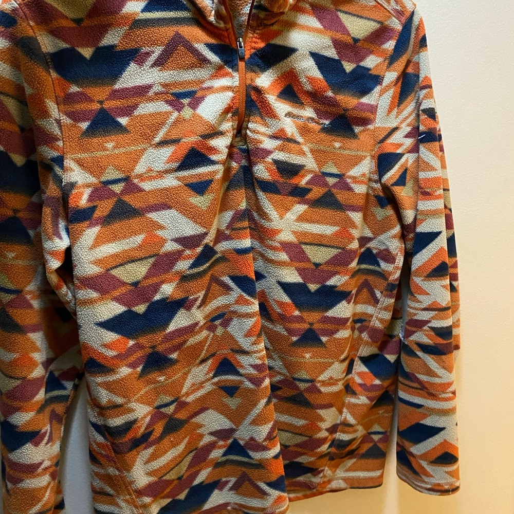 Eddie Bauer Patterned Quarter Zip - image 1